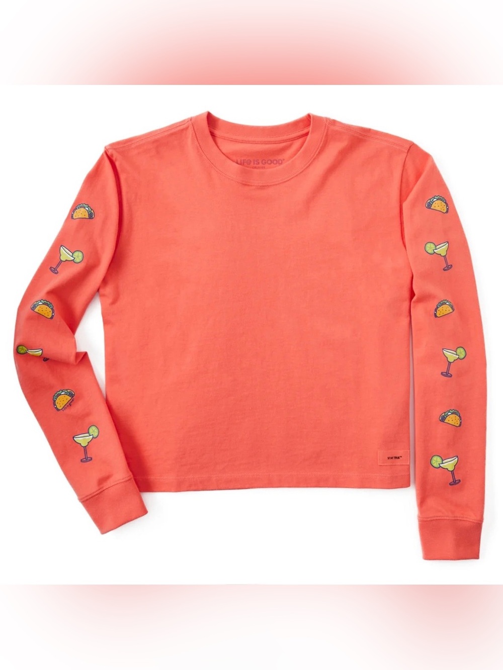 Life is Good Cropped Crusher Tee